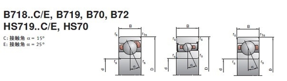 محامل العجلات HS7016-E-T-P4S مقاس 80X125x22mm،HS7016-E-T-P4S محامل الكرات الدقيقة المزود