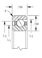 KF160AR0 محمل كرة اتصال زاوية،KF160AR0 محمل حائط رقيق،حجم 16x17.5x0.75 بوصة المزود