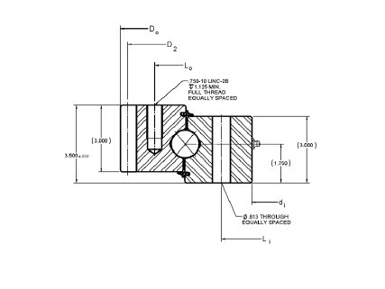 محامل تدوير HT10-36E1Z مع عجلة خارجية، حلقة تدوير HT10-36E1Z،41.84×30×3.5 بوصة المزود