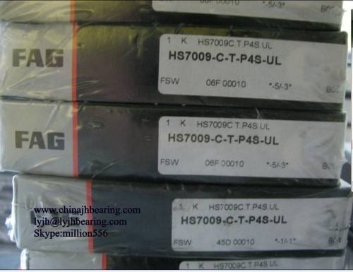 HS7009-C-T-P4S-UL محامل كرة اتصال زاوية 45x75x16 مم،HS7009CTP4SUL محامل فولاذ المزود
