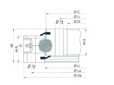 (إس دي)916.20.00-إتجاه (بي) ، (إس دي)916.20.00.B حلقة الدوران، 772x916x56 مم، JHB إمدادات المحامل المزود