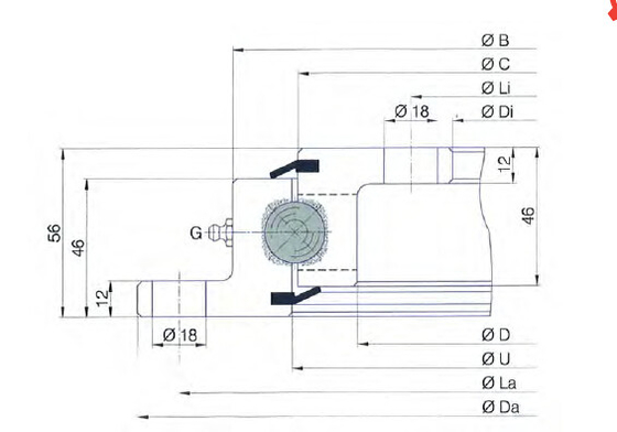 سلسلة TG SD.20المنتج (سي) ، (إس دي)505.20.00.المقود C، SD.505.20.00.C محمل التشغيل518x304x56 المزود