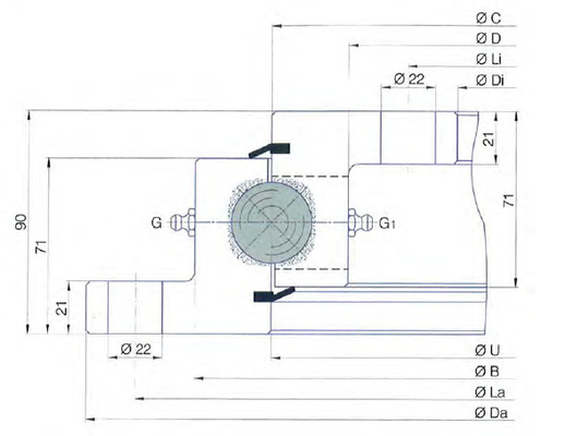(إس دي)1500.32.00محمل C هو TG Series SD.32المنتج ج 1500×1205×90 ملم مصنوع في الصين المزود