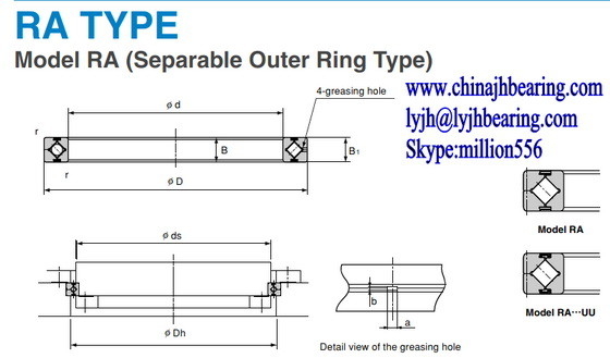 إلى الطلب RA18013 محامل، RA18013 محامل عجلات متقاطعة 180X206X13 MM المزود