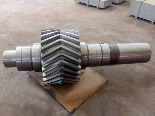 عمود تروس حلزونية لمعدات مطحنة الكرة الثقيلة بزاوية ضغط 25 درجة